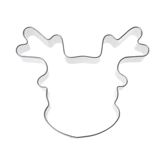 Stainless Steel Cookie Cutter Christmas Cartoon Deer Head Kitchen Baking Products Tools Fondant Mold