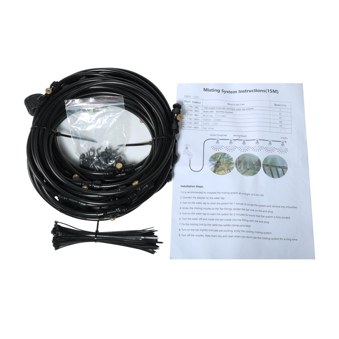 Garden Cooling Atomization Cooling System Set