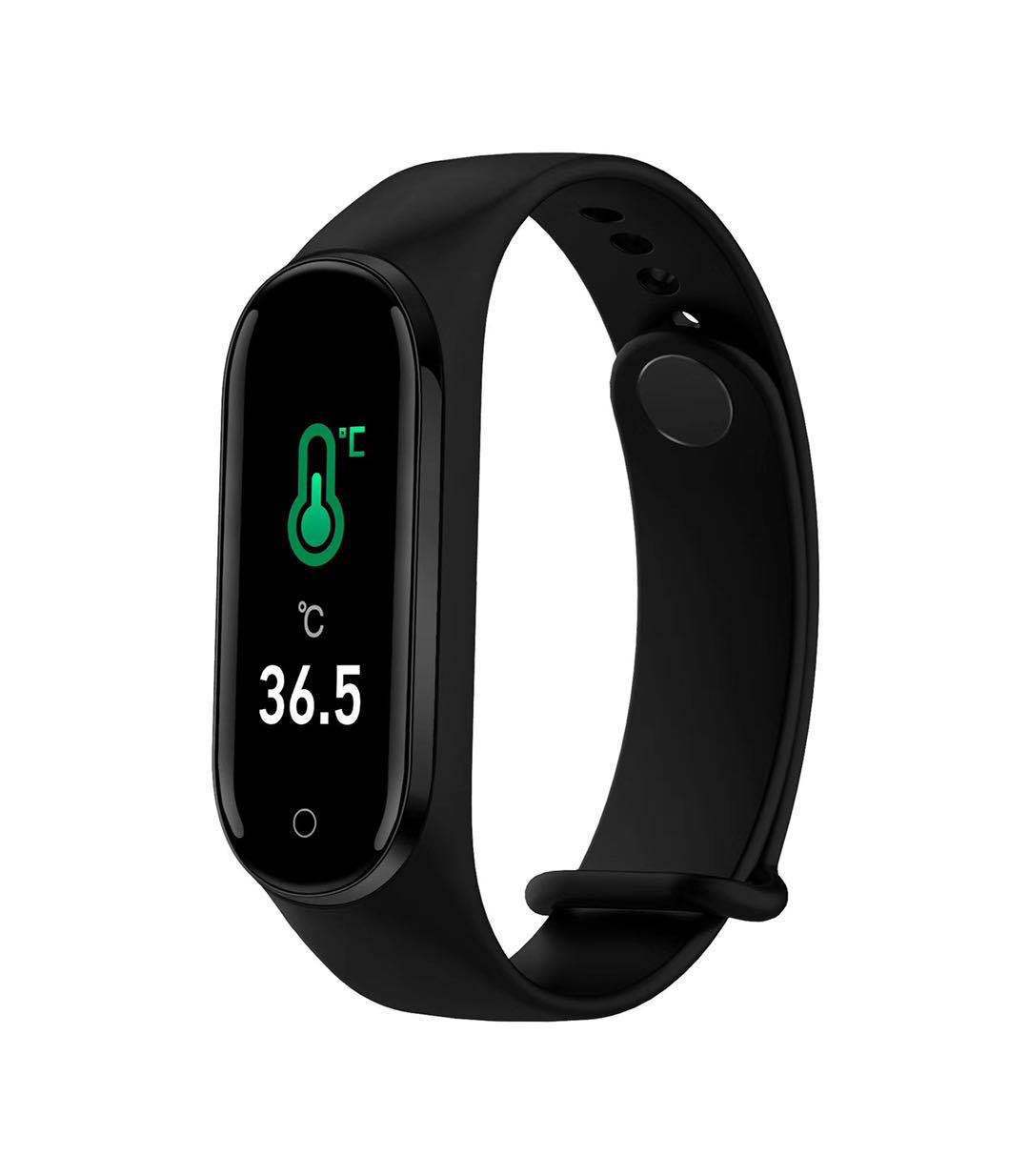 Temperature measuring smart watch