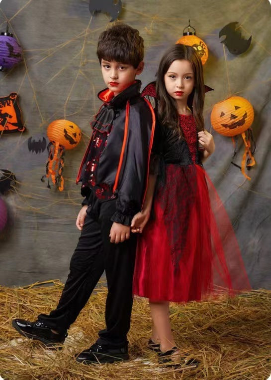 Children's Halloween Witch Clothing Suit