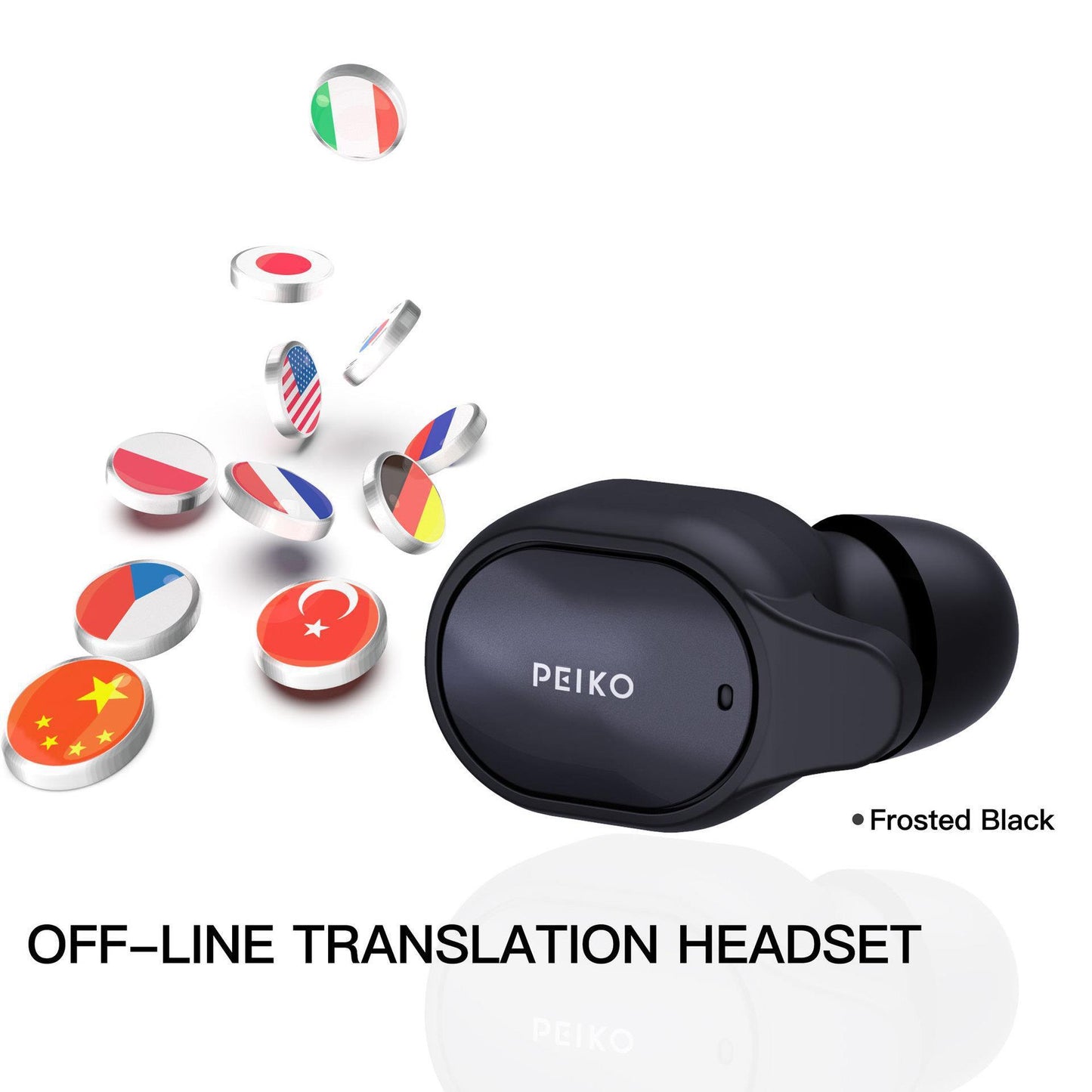 Smart Bluetooth Translation Headphones Instant Wireless Headset Language