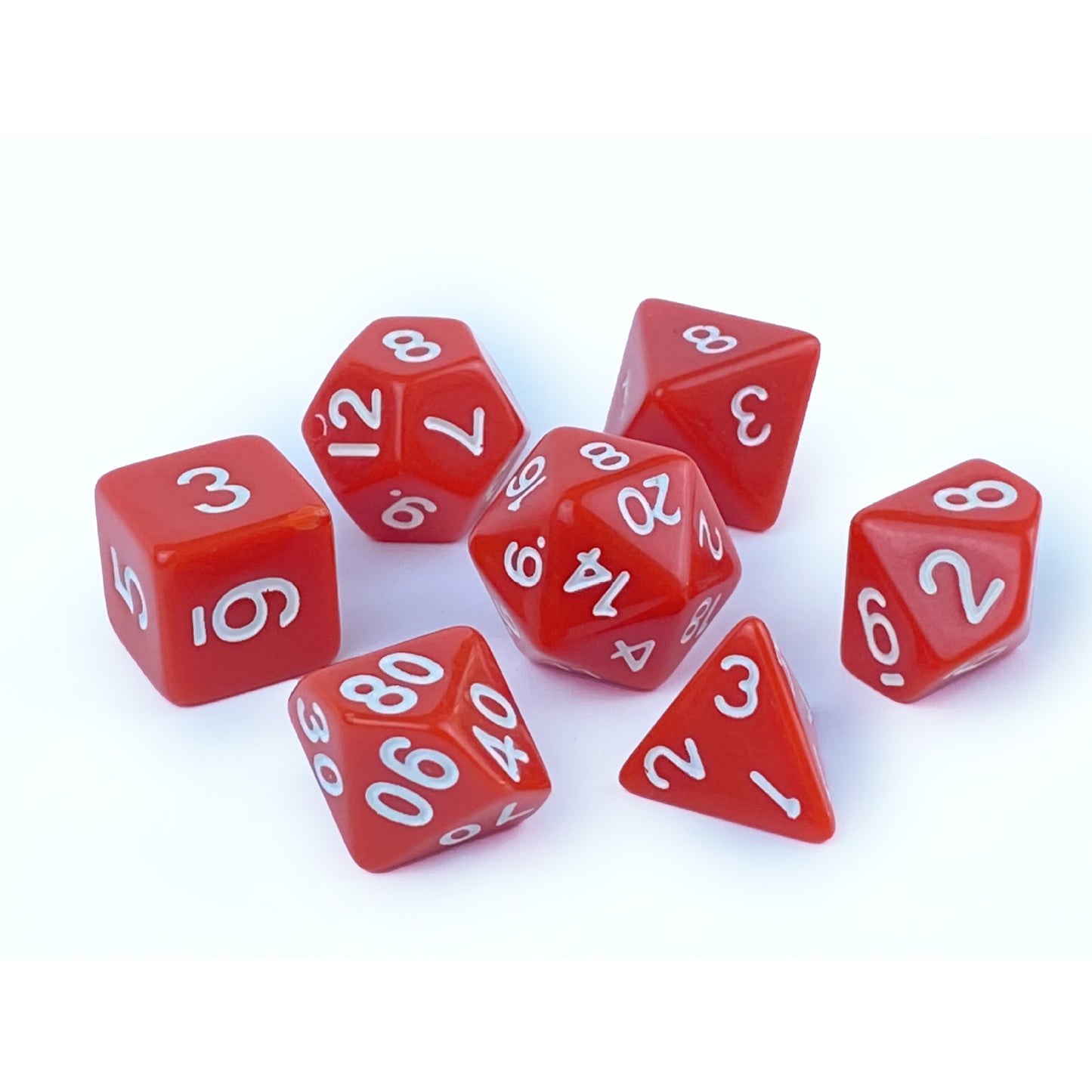 Acrylic Dice Running Group Board Game Entertainment Polyhedral Dice 7 Tablets Set