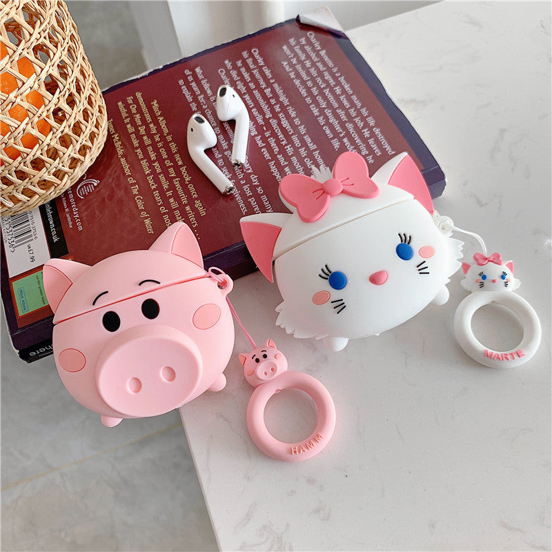 Compatible with Apple, Cartoon Piggy AirPods Pro Cover