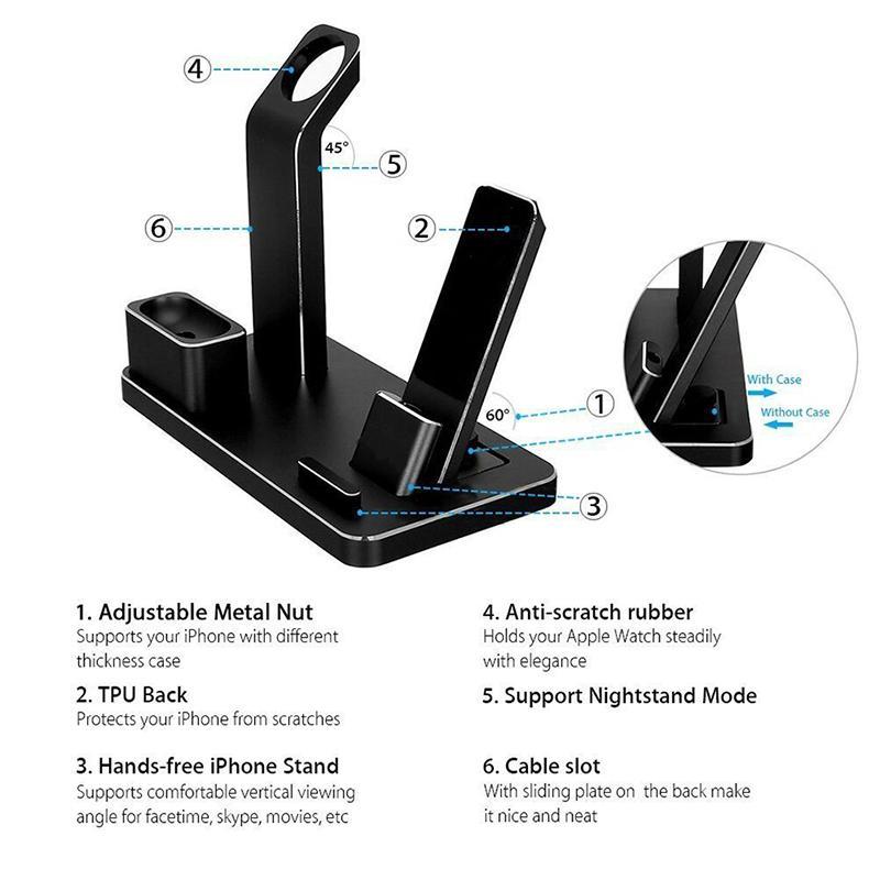 4 IN 1 AIRPODS CHARGING DOCK HOLDER