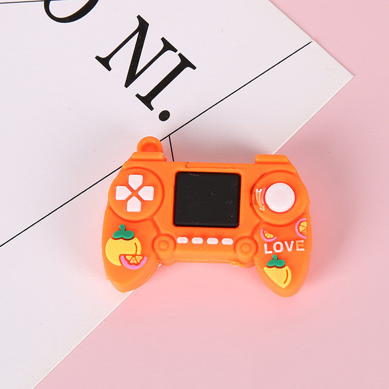 Soft Rubber Creative Simulation Game Console Gamepad Keychain